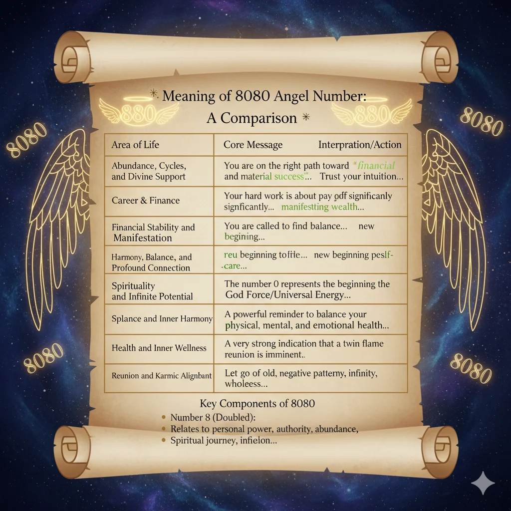 8080 Angel Number Meaning: