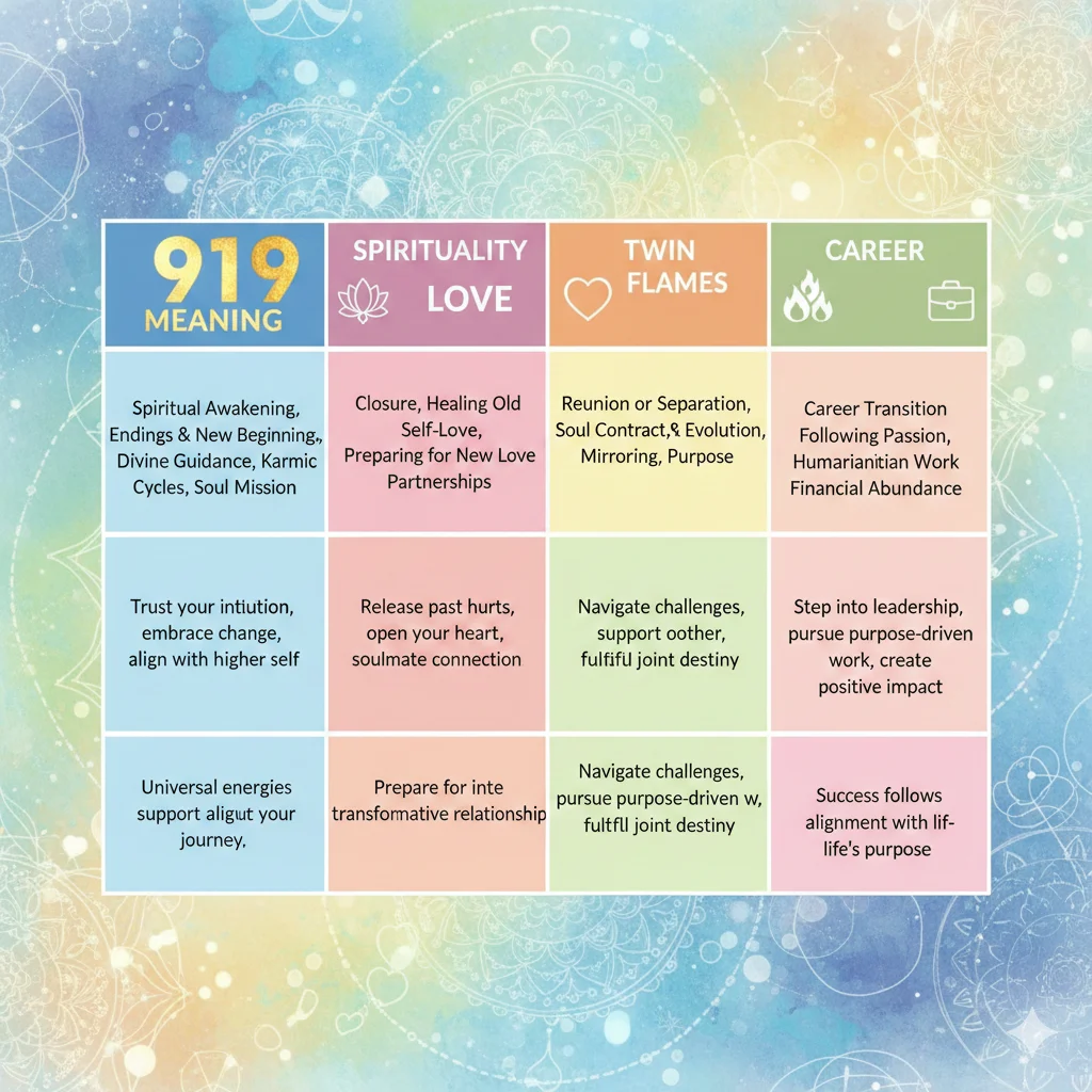 919 Angel Number Twin Flame