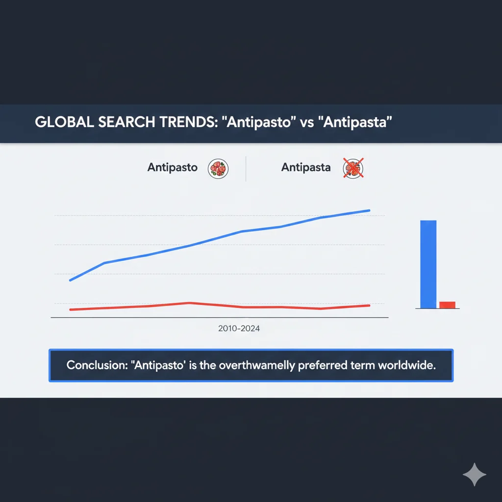 Antipasta vs Antipasto