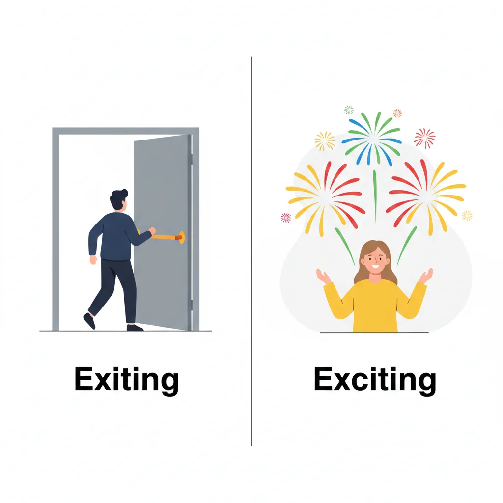 Exiting vs Exciting
