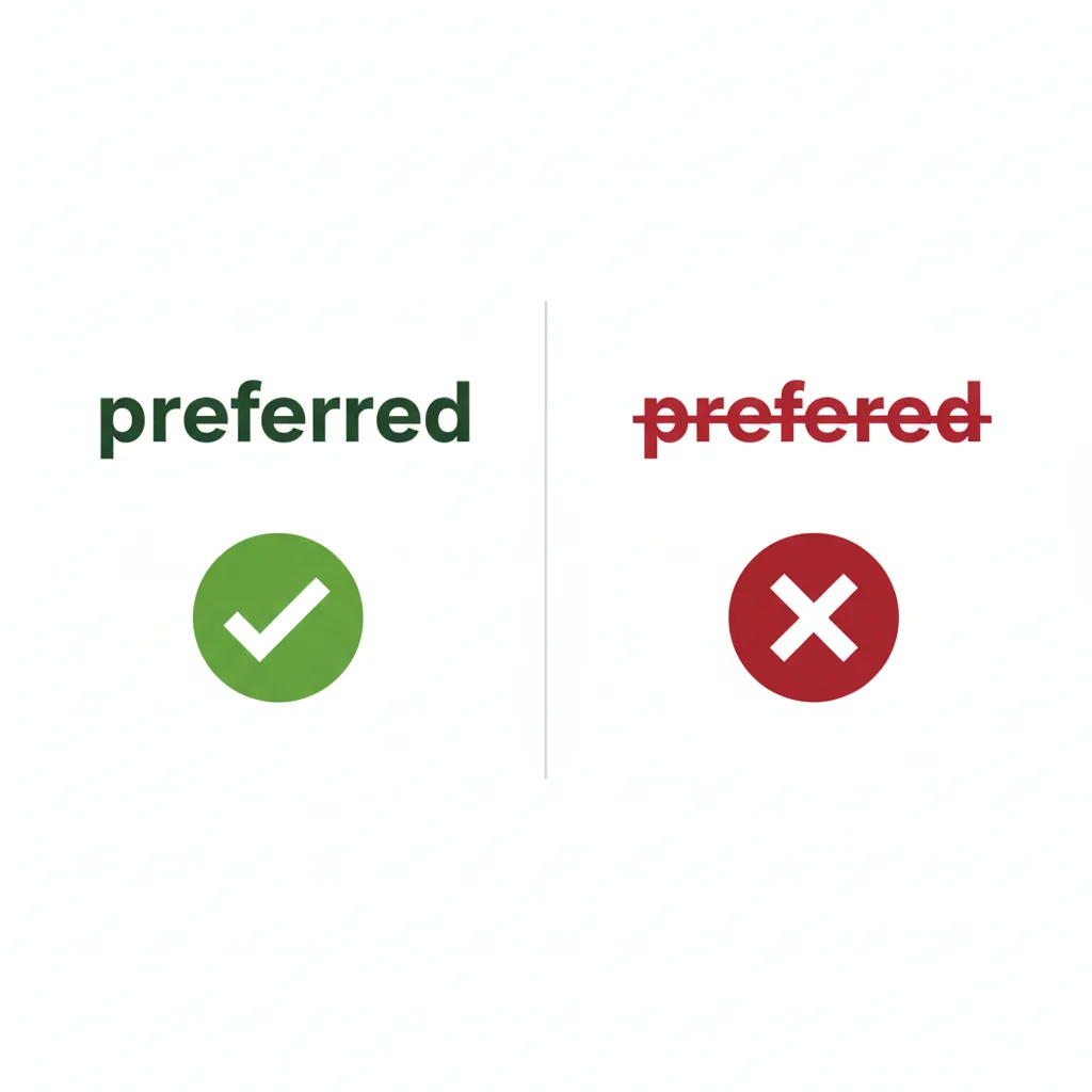 Preferred vs Prefered
