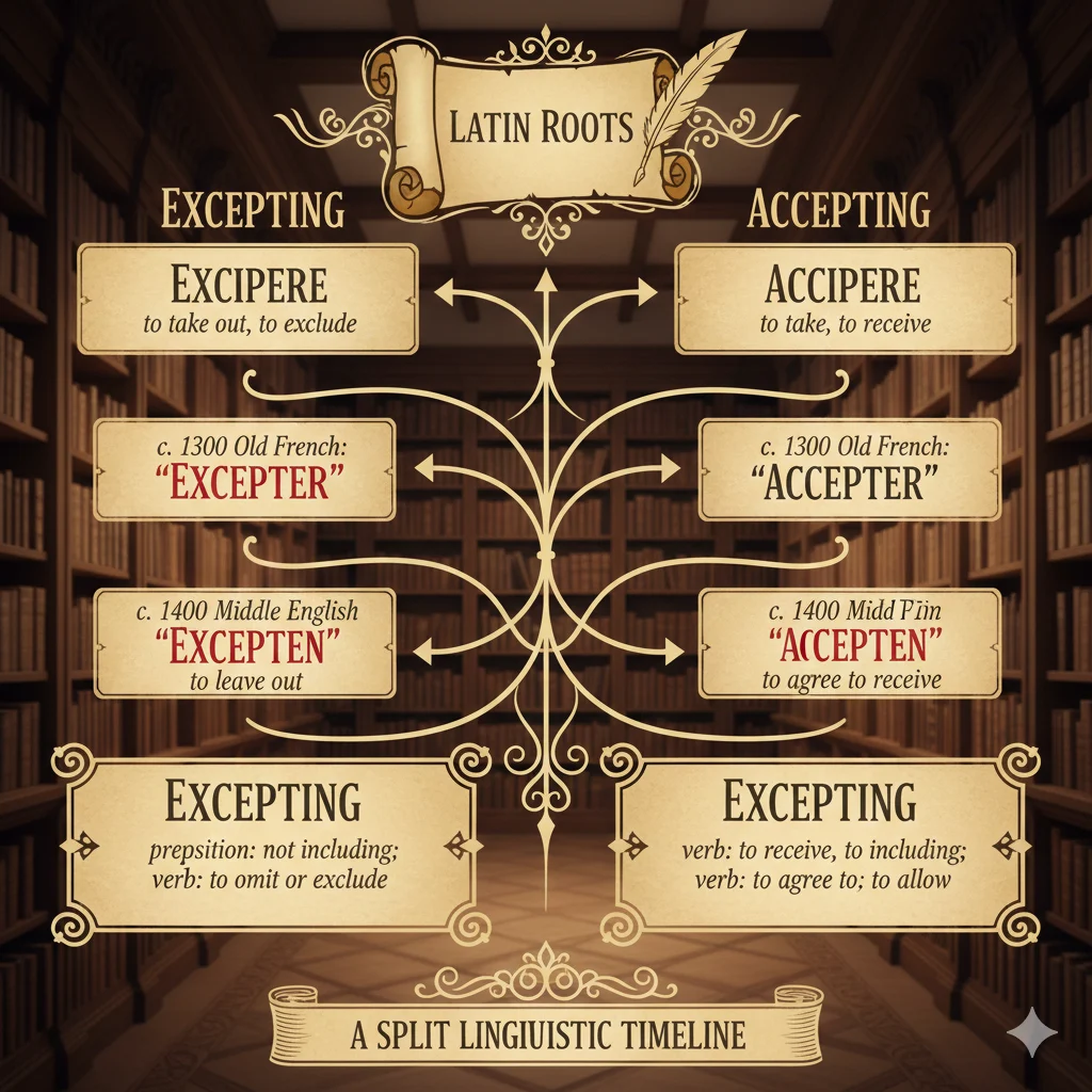 Excepting vs Accepting