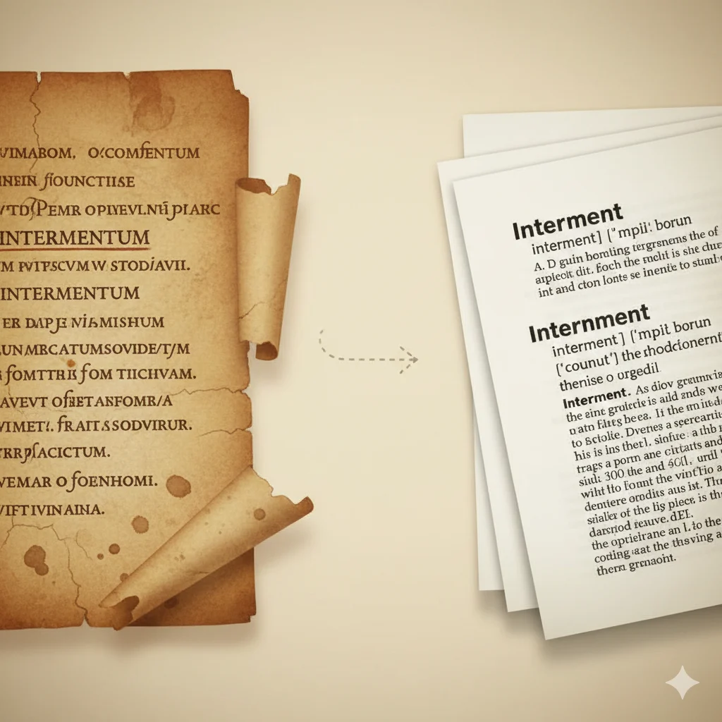 Interment vs Internment 