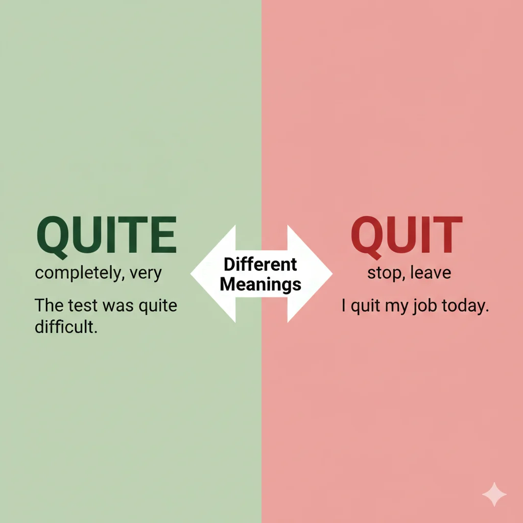 Quite vs Quit